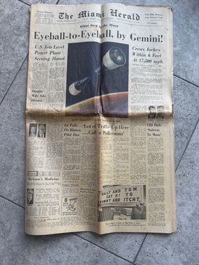 Gemini Giant Step to the Moon 1965 full section coverage